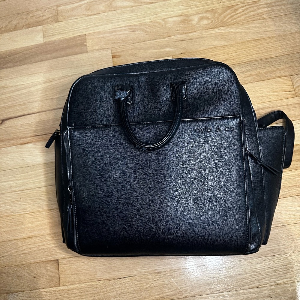 Black Ayla & Co Diaper Bag